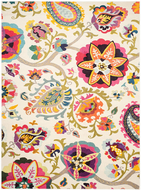 Safavieh Monaco Mnc229A Ivory / Multi Rugs.