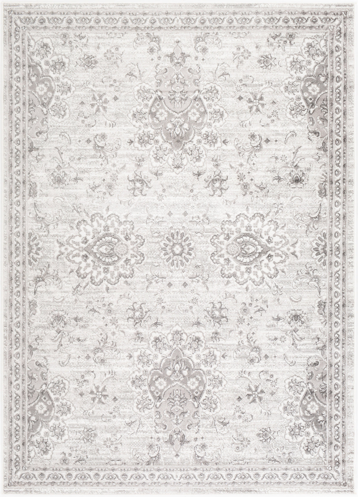 Surya Monte Carlo Mnc-2331 Light Gray, White, Charcoal Rugs.