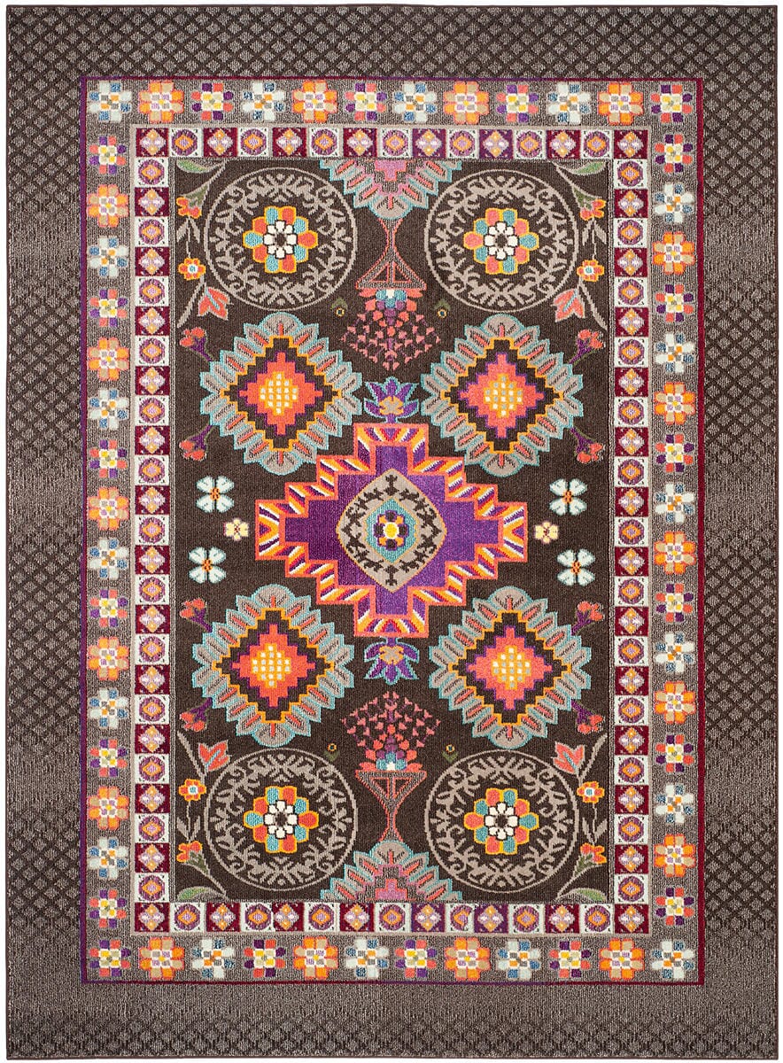 Safavieh Monaco Mnc240B Brown / Multi Rugs.