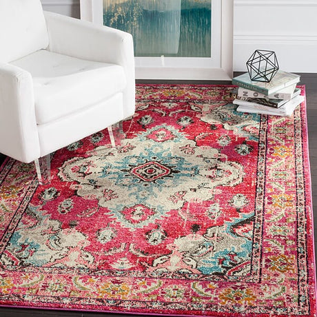 Safavieh Monaco Mnc243D Pink / Multi Rugs.