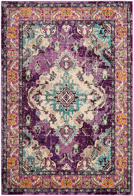 Safavieh Monaco Mnc243L Violet/Light Blue Rug.
