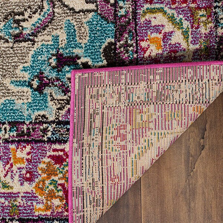 Safavieh Monaco Mnc243L Violet/Light Blue Rug.