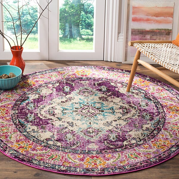 Safavieh Monaco Mnc243L Violet/Light Blue Rug.