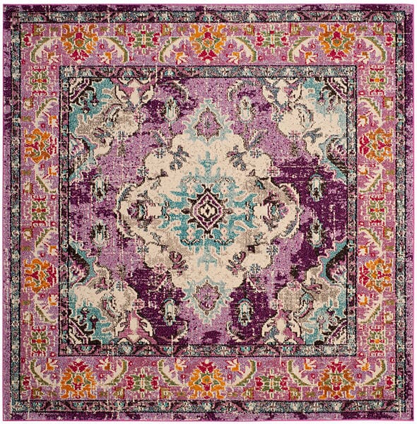 Safavieh Monaco Mnc243L Violet/Light Blue Rug.