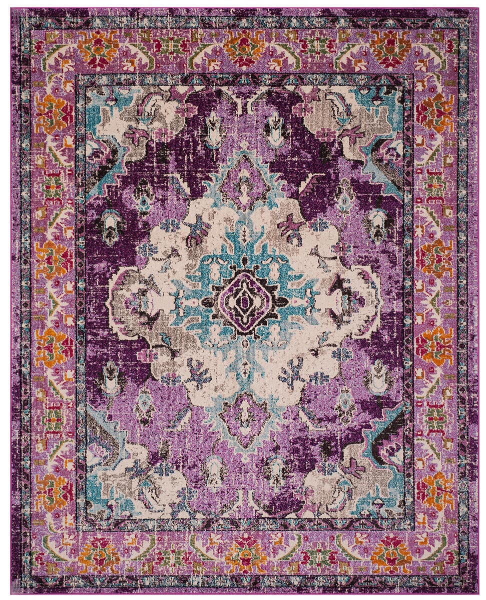 Safavieh Monaco Mnc243L Violet/Light Blue Rug.