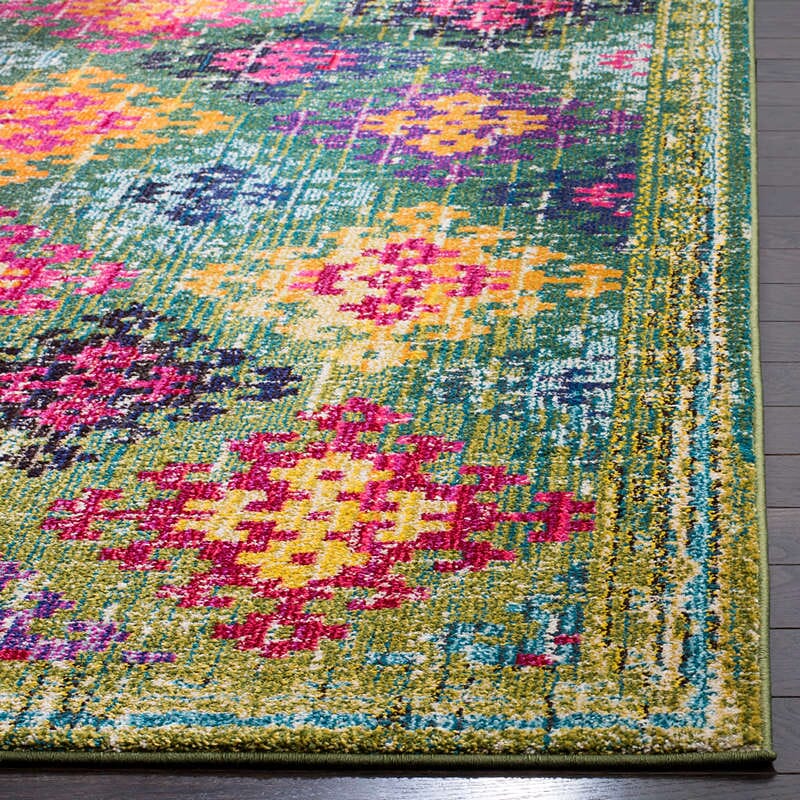 Safavieh Monaco Mnc244G Green / Multi Rugs.