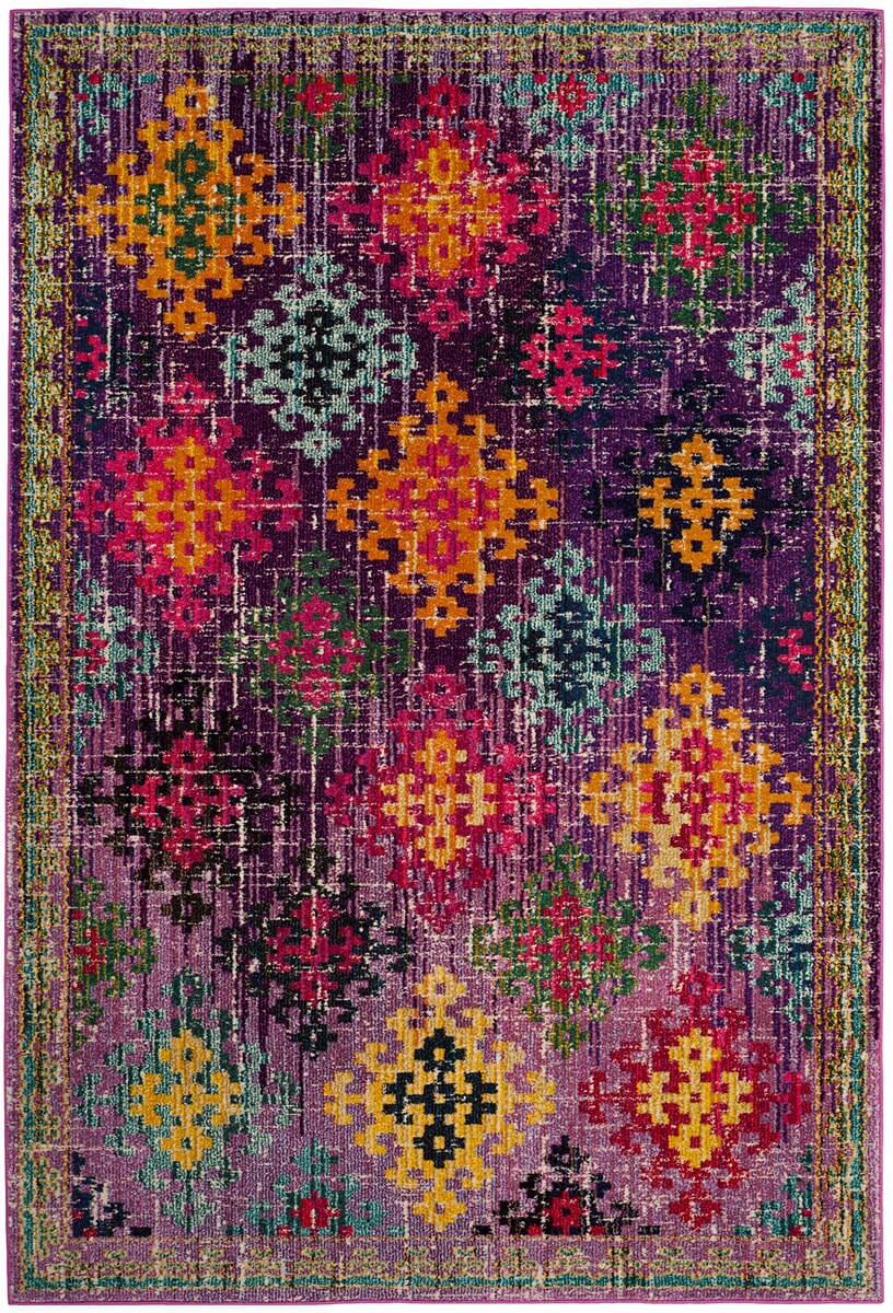 Safavieh Monaco Mnc244P Purple / Multi Rugs.