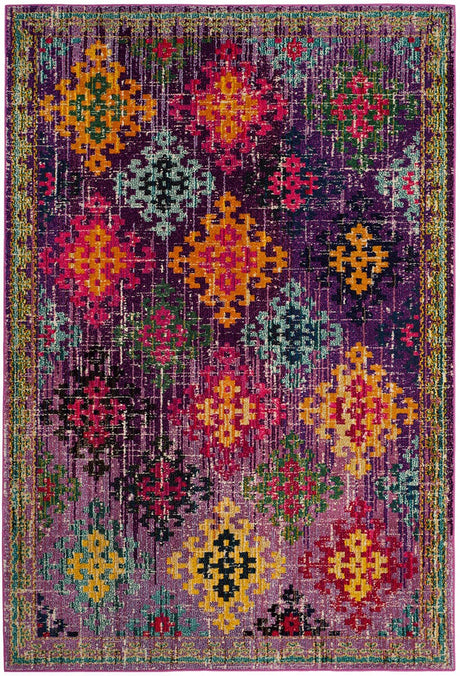 Safavieh Monaco Mnc244P Purple / Multi Rugs.