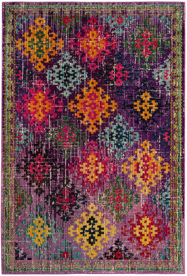 Safavieh Monaco Mnc244P Purple / Multi Rugs.