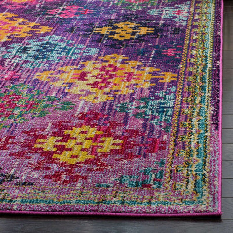 Safavieh Monaco Mnc244P Purple / Multi Rugs.