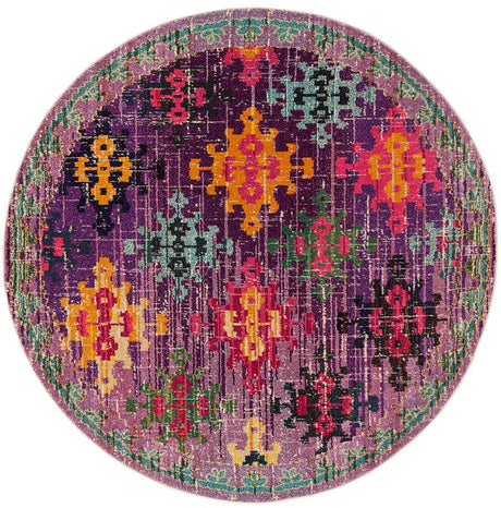 Safavieh Monaco Mnc244P Purple / Multi Rugs.
