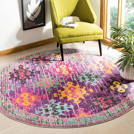 Safavieh Monaco Mnc244P Purple / Multi Rugs.
