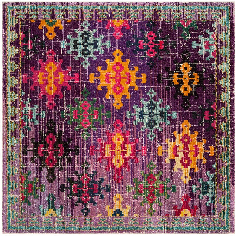 Safavieh Monaco Mnc244P Purple / Multi Rugs.
