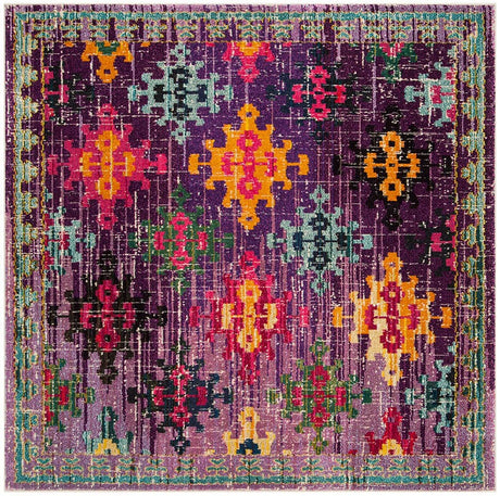 Safavieh Monaco Mnc244P Purple / Multi Rugs.