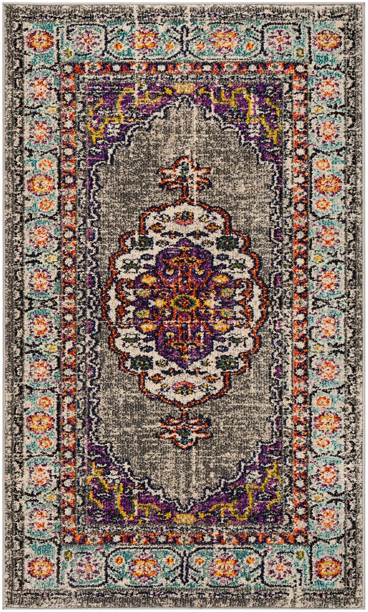 Safavieh Monaco Mnc246L Violet / Light Blue Rugs.