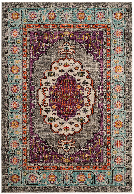 Safavieh Monaco Mnc246L Violet / Light Blue Rugs.