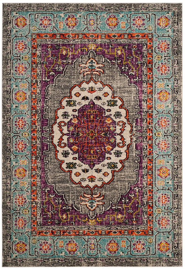 Safavieh Monaco Mnc246L Violet / Light Blue Rugs.