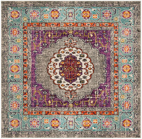 Safavieh Monaco Mnc246L Violet / Light Blue Rugs.