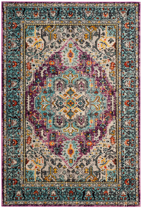 Safavieh Monaco Mnc251L Violet / Light Blue Rugs.