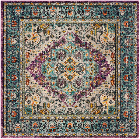 Safavieh Monaco Mnc251L Violet / Light Blue Rugs.