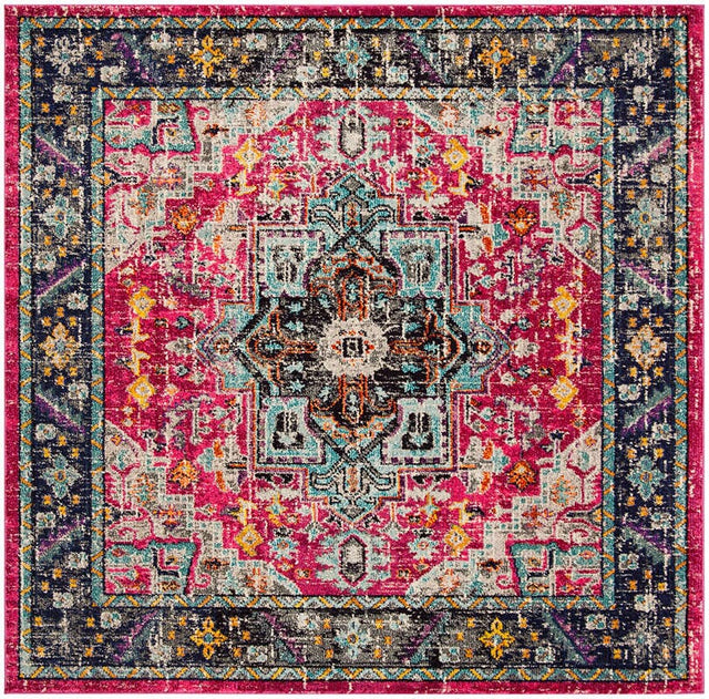 Safavieh Monaco Mnc253J Fuchsia / Grey Rugs.