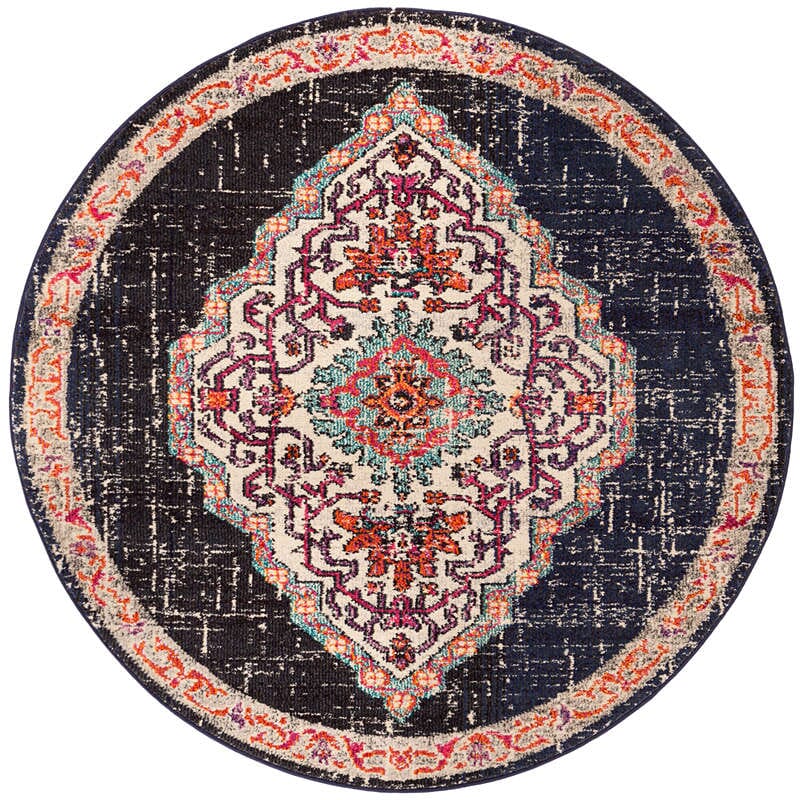 Safavieh Monaco Mnc254Z Black / Blue Rugs.