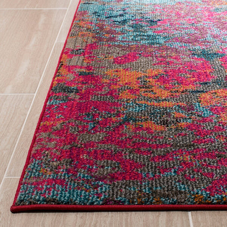 Safavieh Monaco Mnc261R Fuchsia / Blue Rugs.