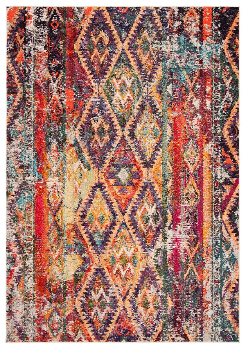 Safavieh Monaco Mnc264V Purple / Orange Rugs.