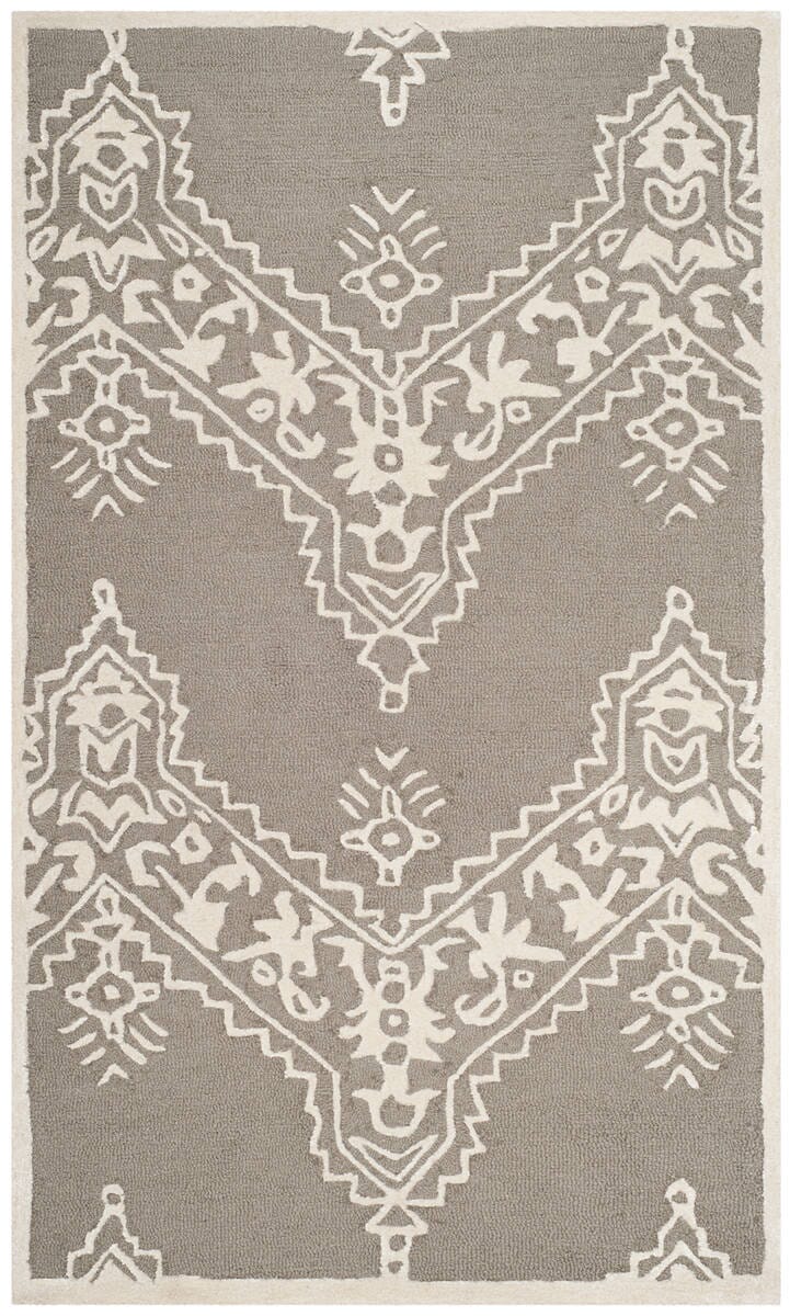 Safavieh Manchester Mnh523A Grey / Ivory Rugs.