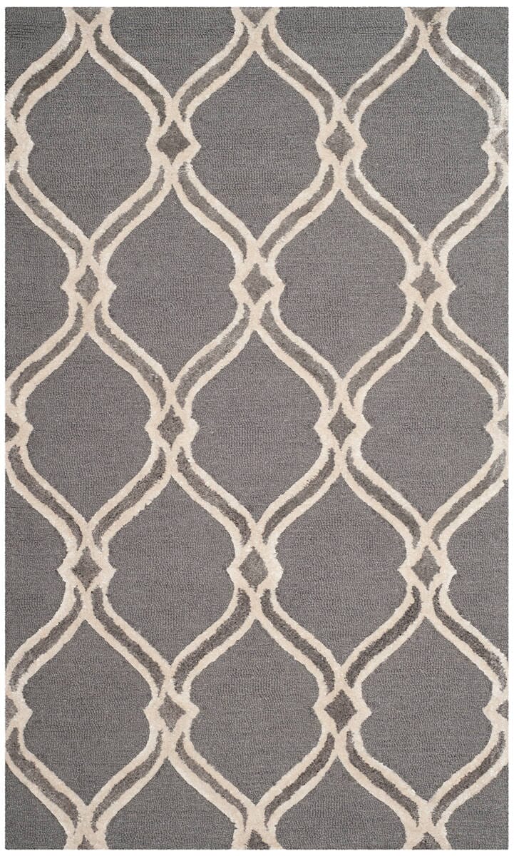 Safavieh Manchester Mnh540A Dark Grey / Ivory Rugs.