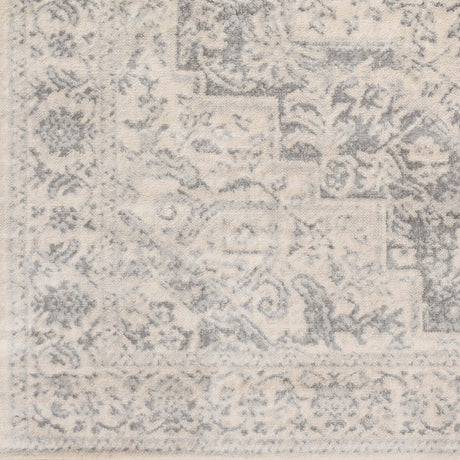 Surya Monaco Moc-2315 Silver Gray, Medium Gray, Cream Rugs.