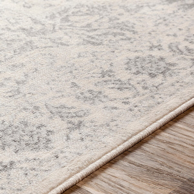 Surya Monaco Moc-2315 Silver Gray, Medium Gray, Cream Rugs.