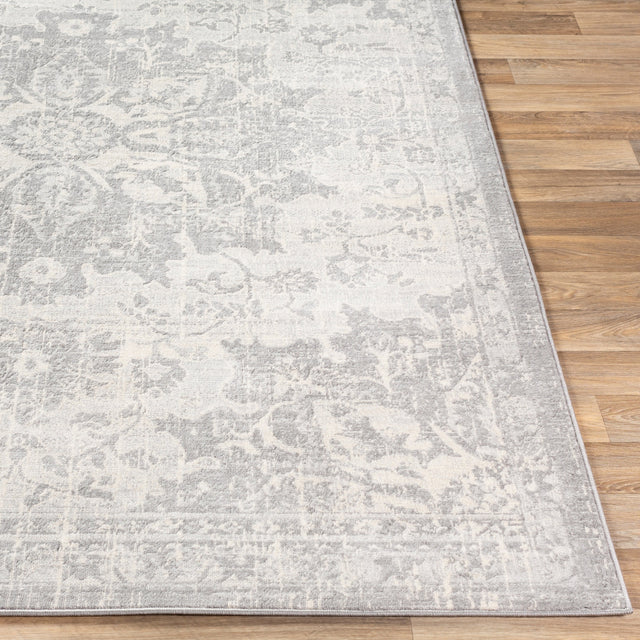 Surya Monaco Moc-2328 Silver Gray, Medium Gray, Cream Rugs.