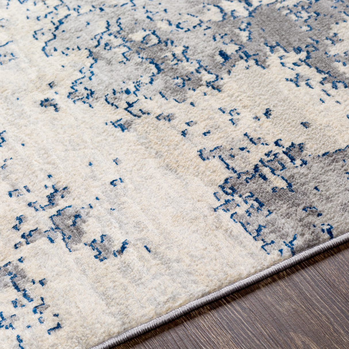 Surya Monaco Moc-2333 Blue, Charcoal Rug.