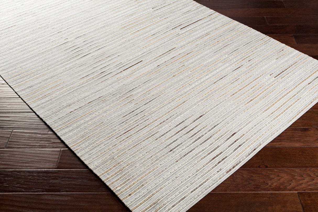Surya Medora Mod-1024 Light Gray, Dark Brown, Ivory, Black Rugs.