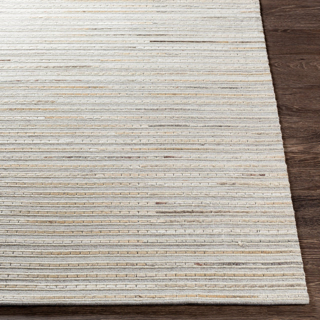 Surya Medora Mod-1024 Light Gray, Dark Brown, Ivory, Black Rugs.