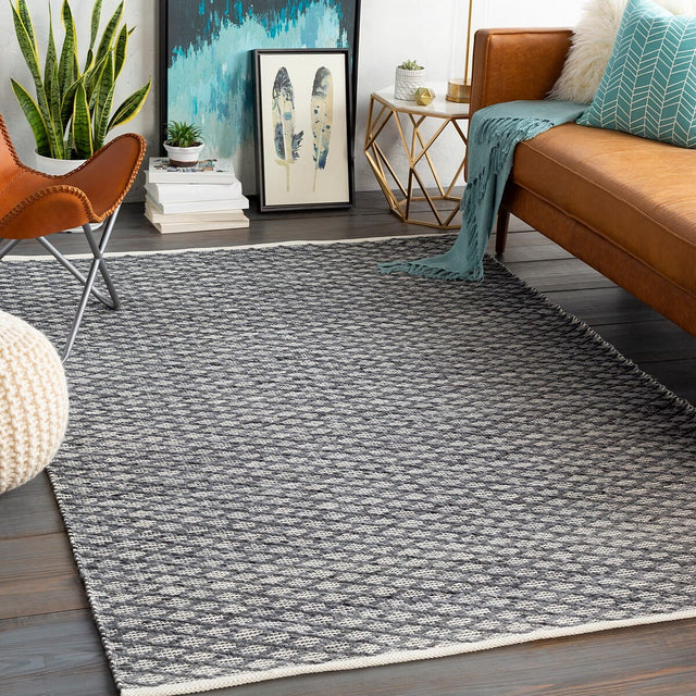 Surya Modena Moe-1000 Light Gray, Charcoal, Cream Rugs.
