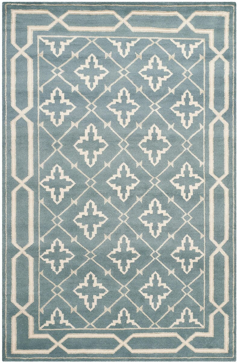 Safavieh Mosaic Mos163A Blue / Beige Rugs.