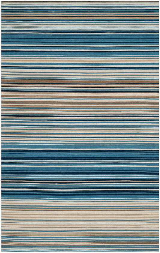Safavieh Marbella Mrb289A Blue / Multi Striped Area Rug