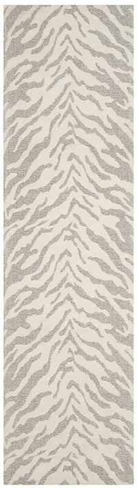 Safavieh Marbella Mrb632A Light Grey / Ivory Animal Prints /Images Area Rug