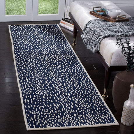 Safavieh Marbella Mrb657B Navy Blue / Ivory Rugs.