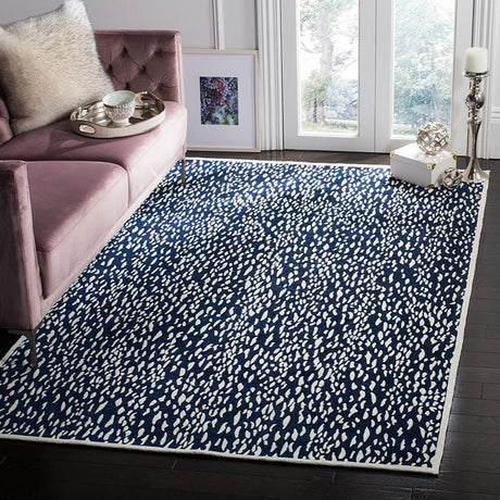 Safavieh Marbella Mrb657B Navy Blue / Ivory Rugs.