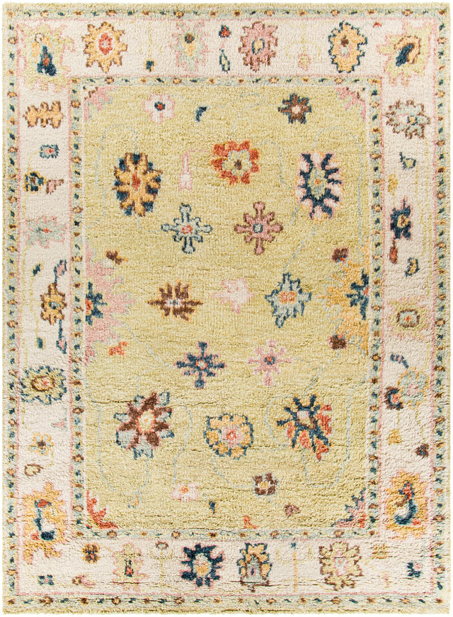 Surya Marrakech Mrk-2307 Sage, Dark Blue, Pale Blue, Pale Pink Rugs.
