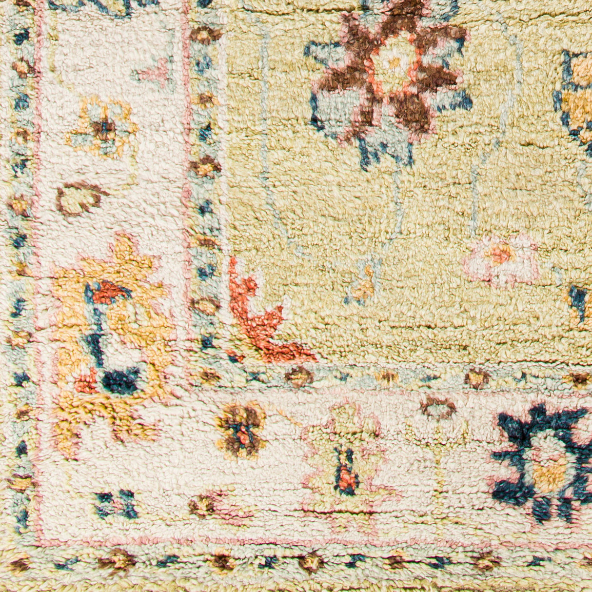 Surya Marrakech Mrk-2307 Sage, Dark Blue, Pale Blue, Pale Pink Rugs.