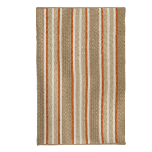 Colonial Mills Mesa Stripe Ms36 Rusted Sand Striped Area Rug
