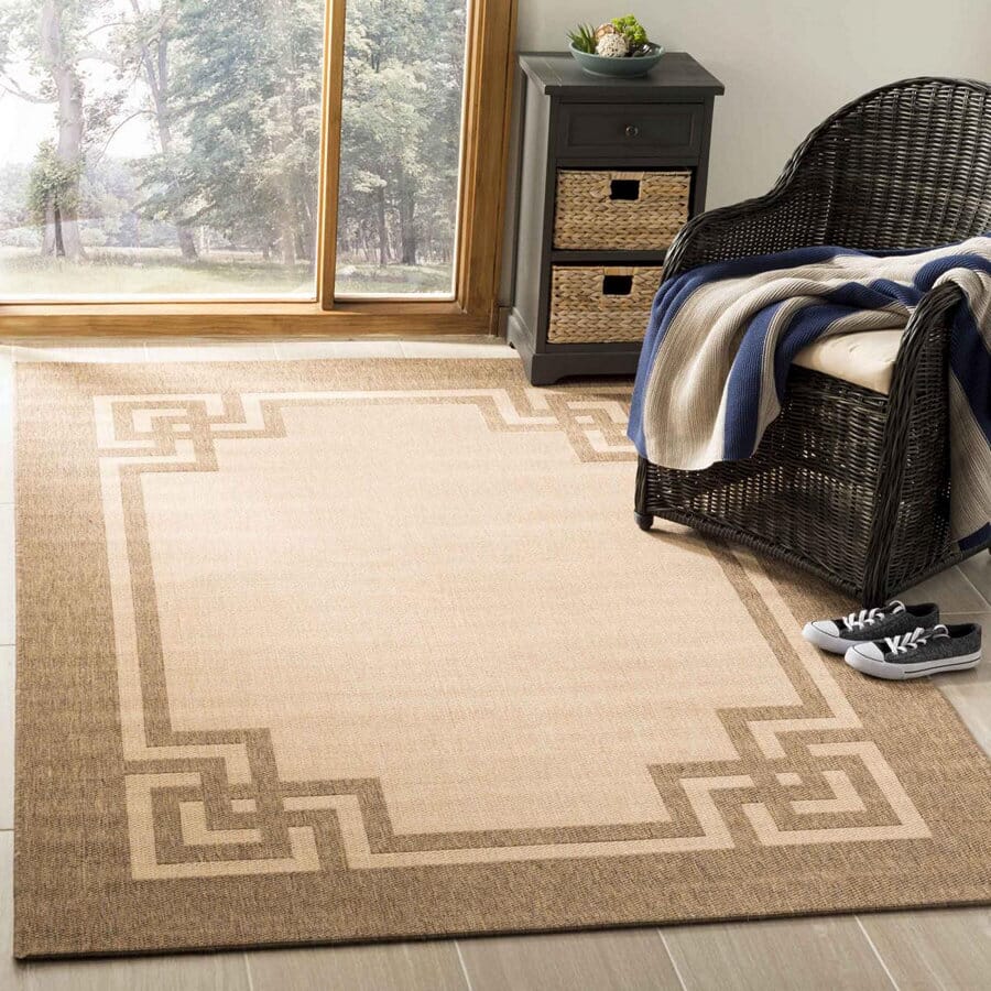 Safavieh Martha Stewart Msr4122K Beige / Dark Beig Rugs.
