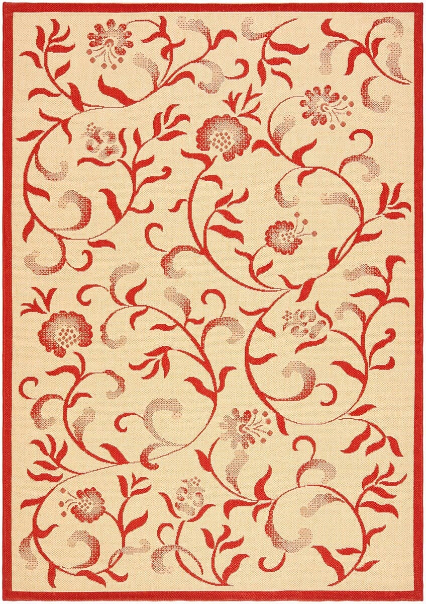 Safavieh Martha Stewart Msr4251-18 Creme / Red Rugs.