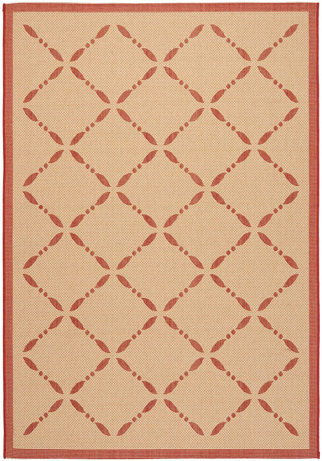 Safavieh Martha Stewart Msr4252-18 Creme / Red Rugs.