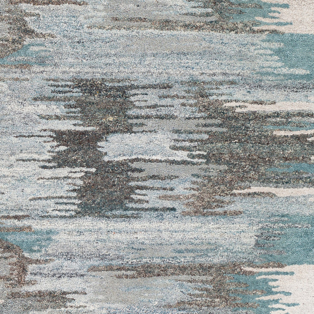Surya Montclair Mtc-2307 Teal, Seafoam, Beige, Medium Gray Rugs.