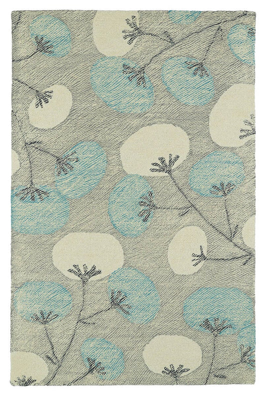 Kaleen Montage Mtg05 Grey (75) Floral / Country Area Rug